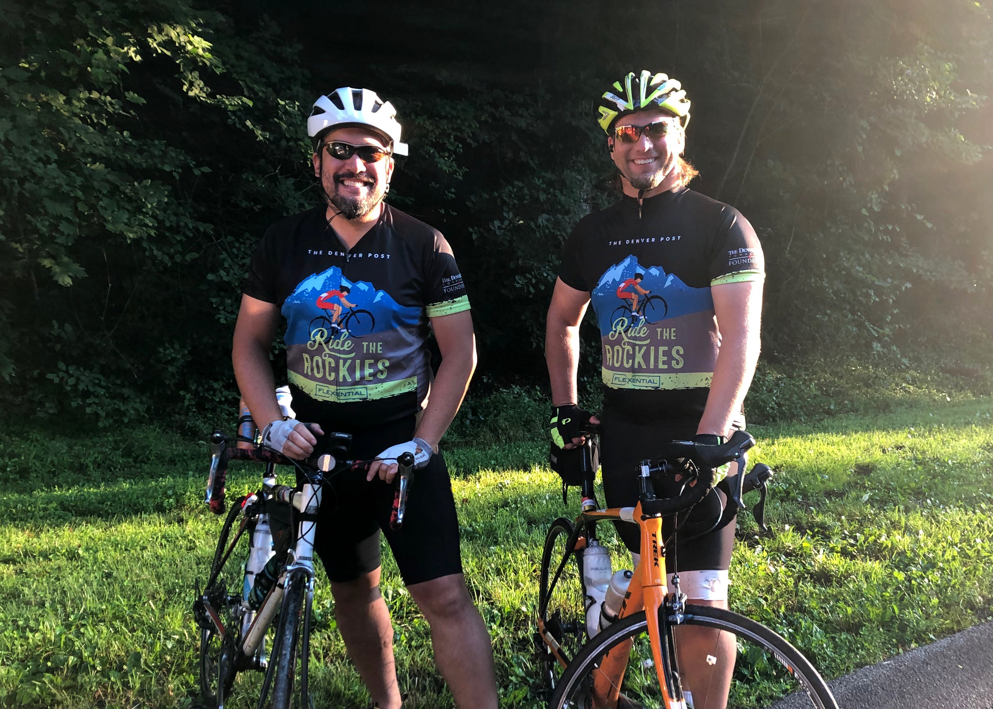 Scott and Carl Biking